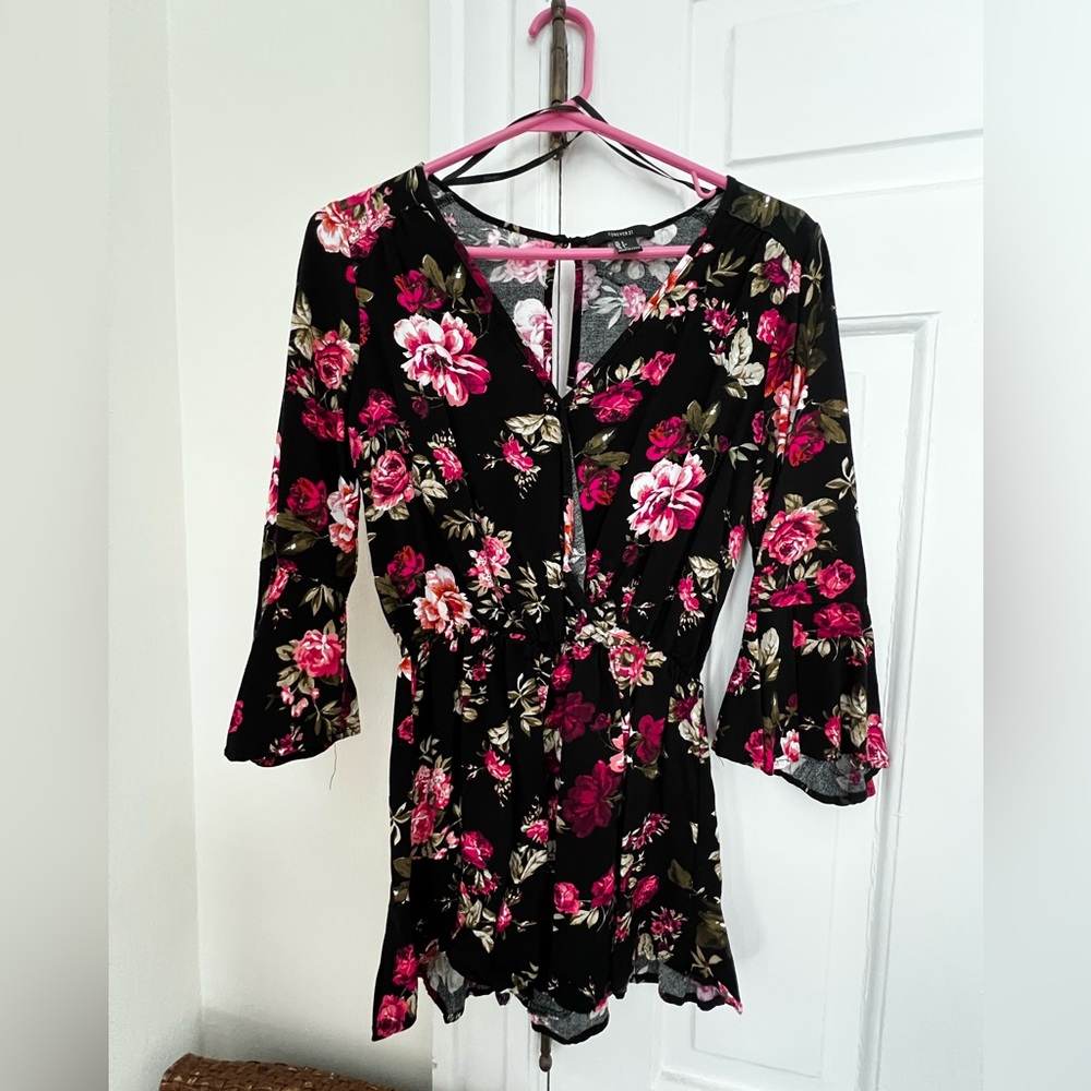 Forever 21 Rose Romper